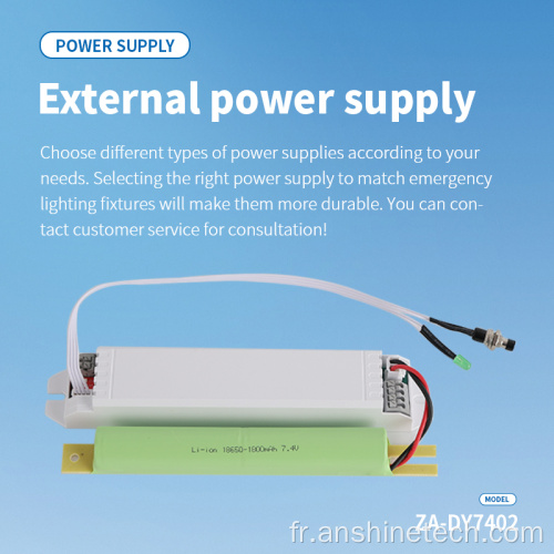 Lampe LED 8 W Pilote d'urgence